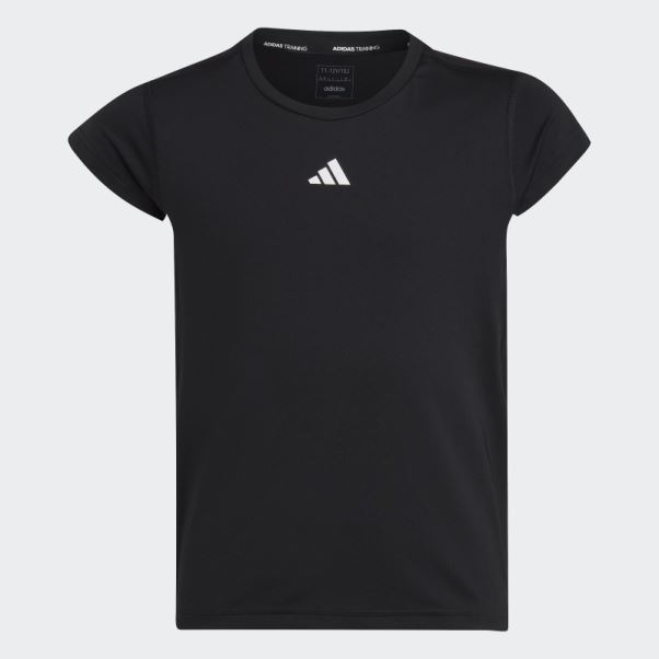 T-shirt Adidas Aeroready 3 Bandes Noir