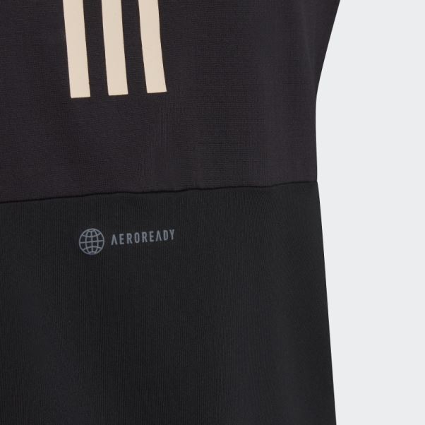 T-shirt Adidas Aeroready 3 Bandes Noir