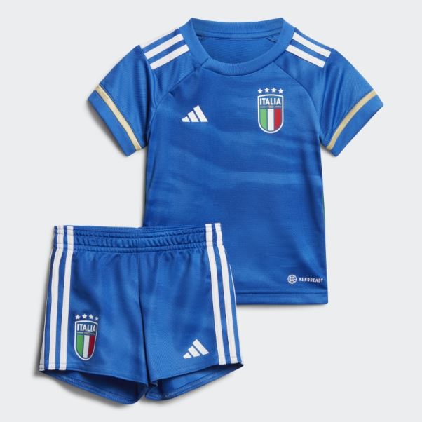 Adidas Italy 23 Kit Bébé Domicile Bleu