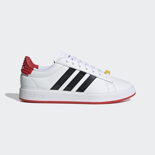 Chaussures Adidas Grand Court X Lego 2.0 Blanches