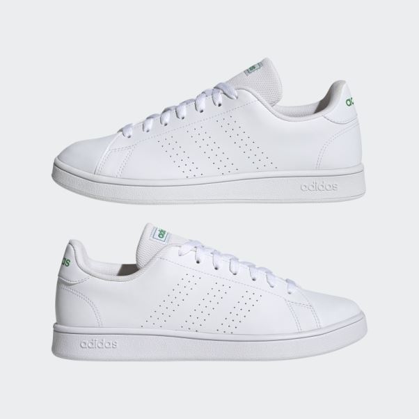 Adidas Chaussures De Style De Vie De La Base De L'avantage Blanc