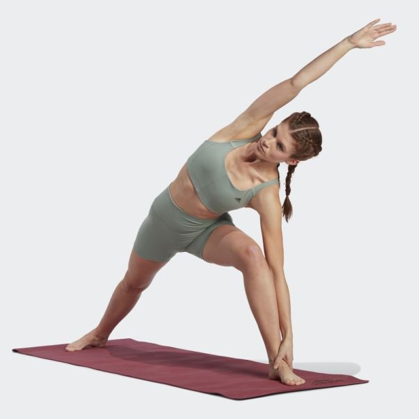 Soutien-gorge Coreflow Medium-support Argent Vert Adidas