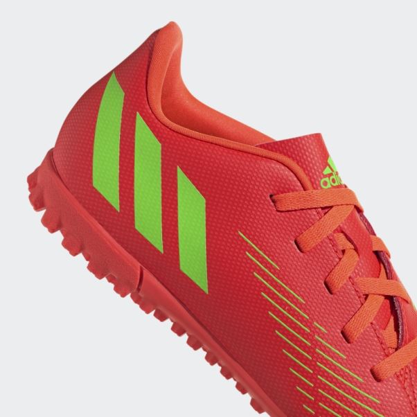 Adidas Prédateur Edge.4 Turf Chaussures Rouge