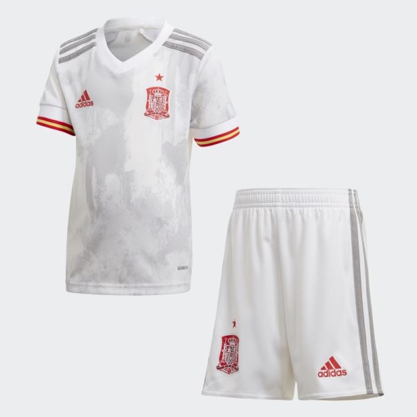 Mini Kit Adidas Espagne Extérieur Blanc
