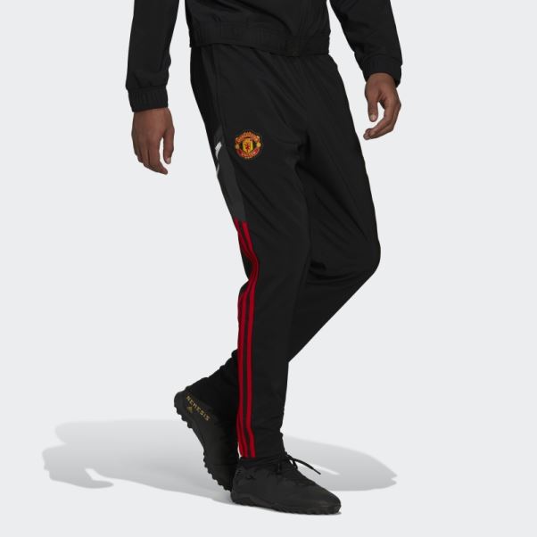 Pantalon De Survêtement Adidas Manchester United Presentation Noir