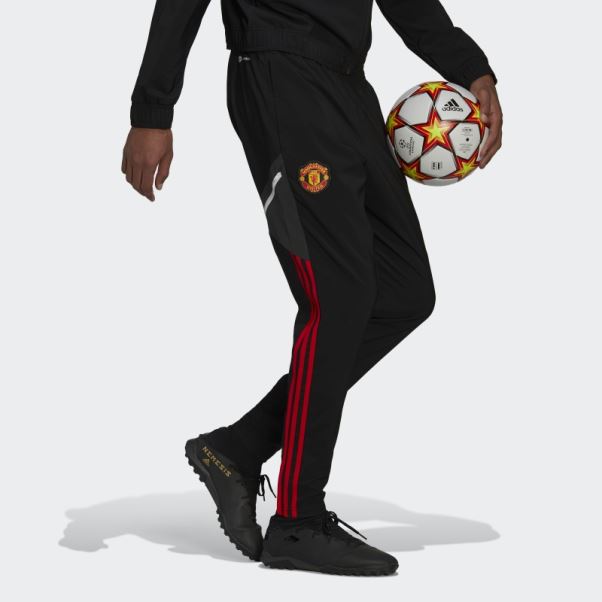 Pantalon De Survêtement Adidas Manchester United Presentation Noir