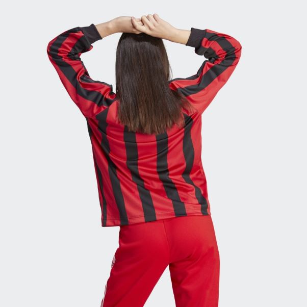 Maillot Manches Longues Jacquard Noir Adidas