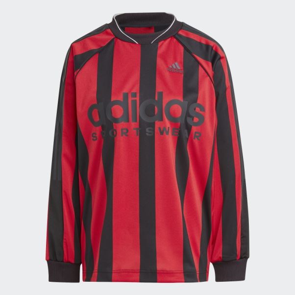 Maillot Manches Longues Jacquard Noir Adidas