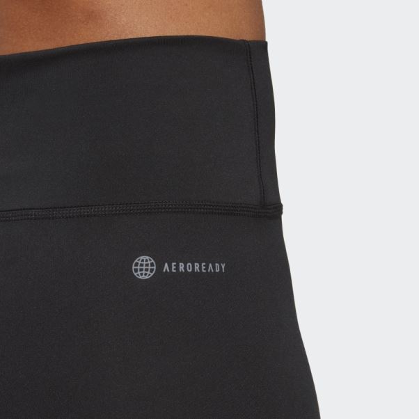 Legging 7/8 Taille Haute Training Essentials Noir Adidas