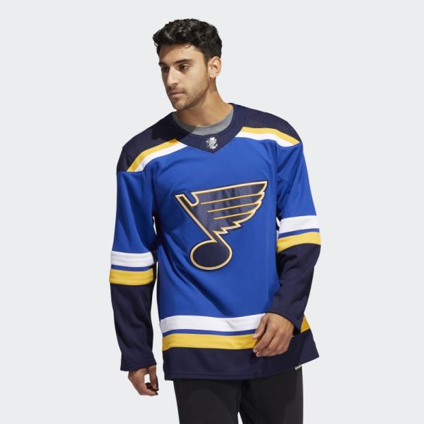 Maillot Blues Home Authentique Adidas St Louis Royal