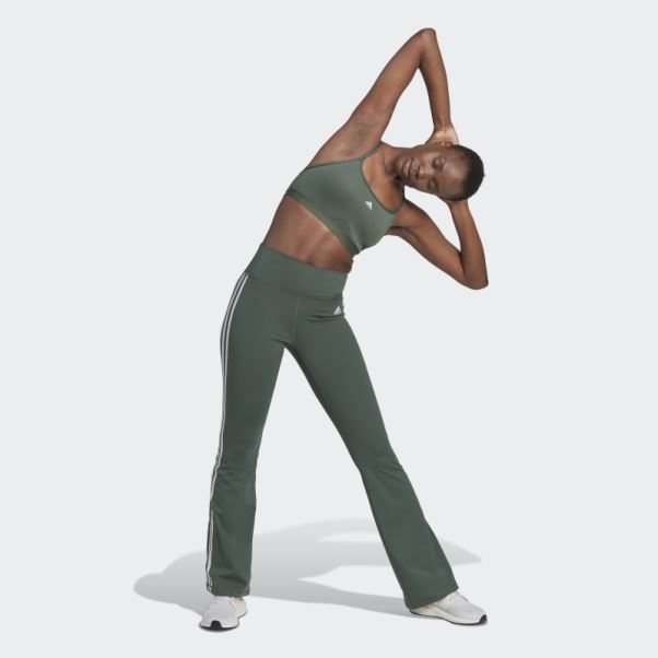 Brassière à Maintien Léger Adidas Aeroreact Training Vert Oxyde
