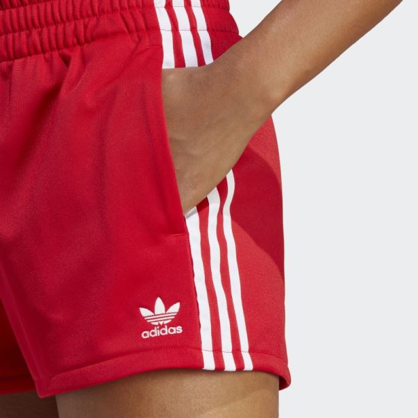 Short 3 Bandes écarlate Adidas