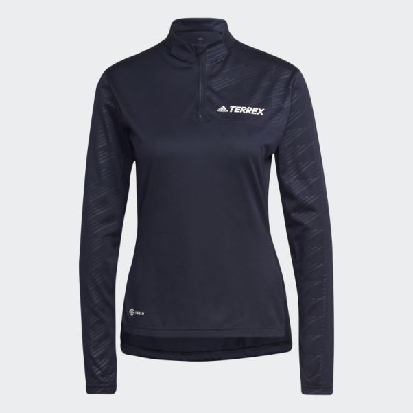 Encre Adidas Terrex Multi T-shirt Demi-zip