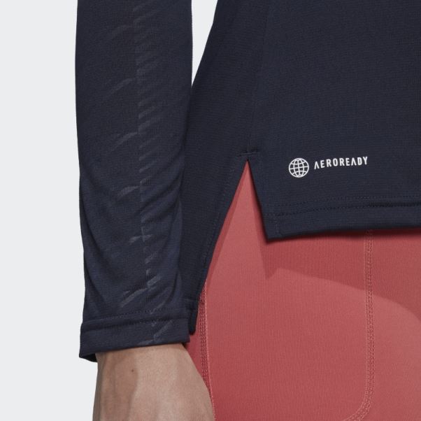 Encre Adidas Terrex Multi T-shirt Demi-zip