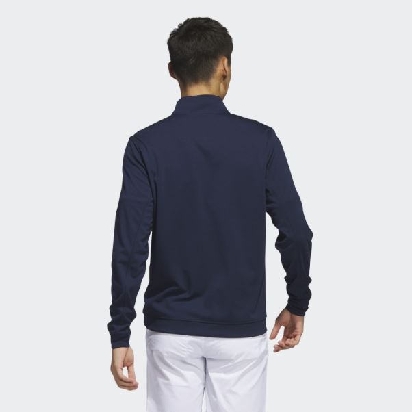Sweat Zippé 1/4 Bleu Marine Adidas