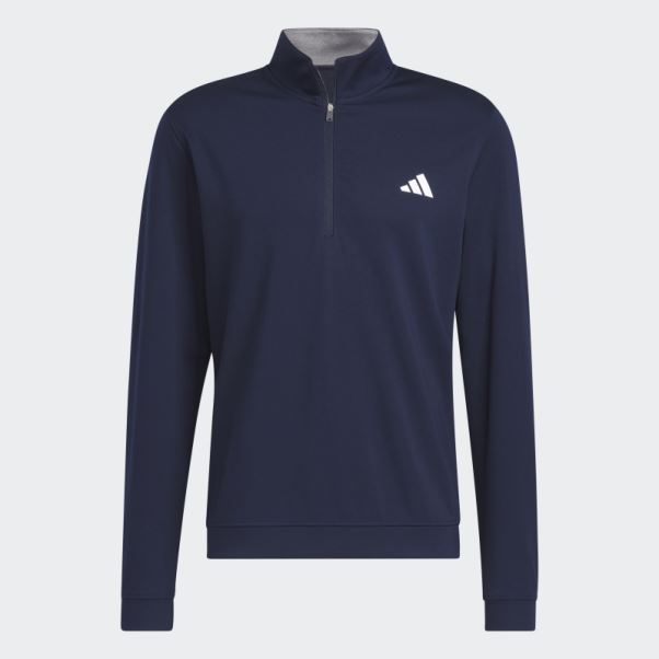 Sweat Zippé 1/4 Bleu Marine Adidas