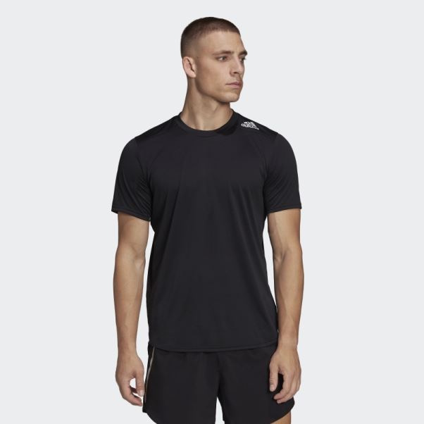 T-shirt De Course Adidas Noir Conçu 4