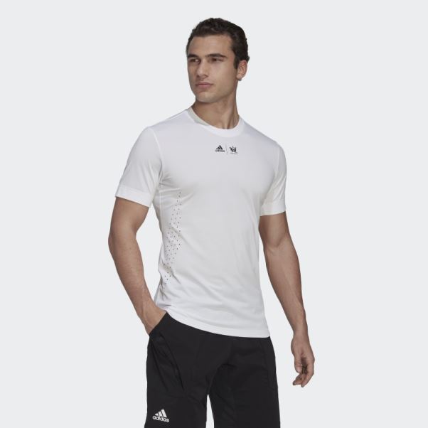 T-shirt Graphique Adidas Tennis New York Blanc