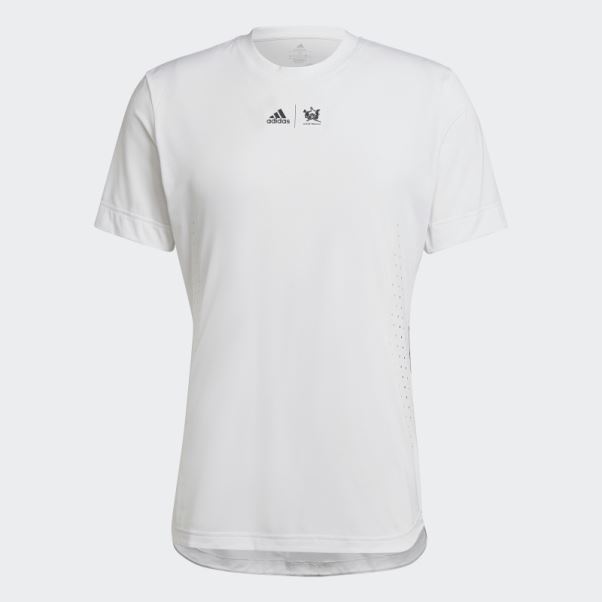 T-shirt Graphique Adidas Tennis New York Blanc