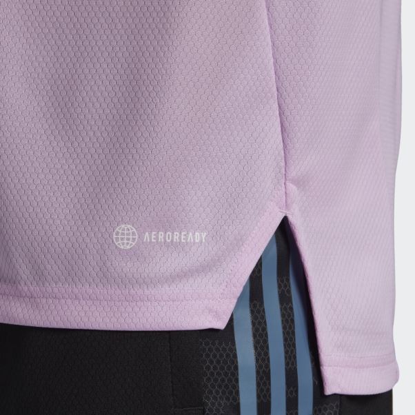 T-shirt All Blacks Rugby Performance Lilas Adidas