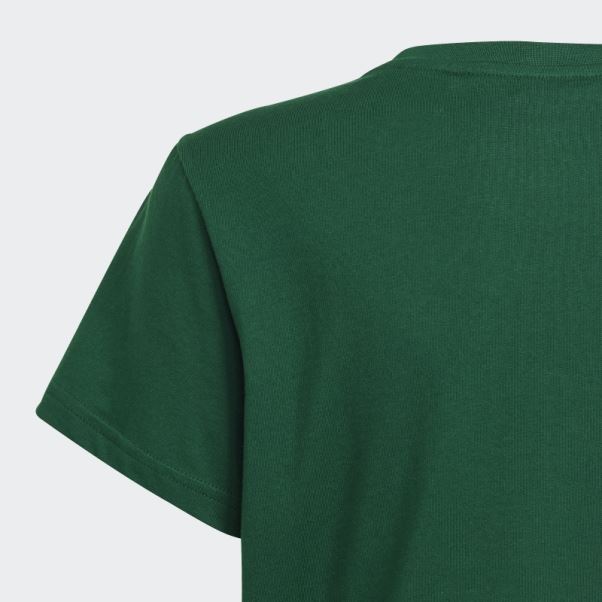 Mode Adidas Tee Trèfle Vert Foncé
