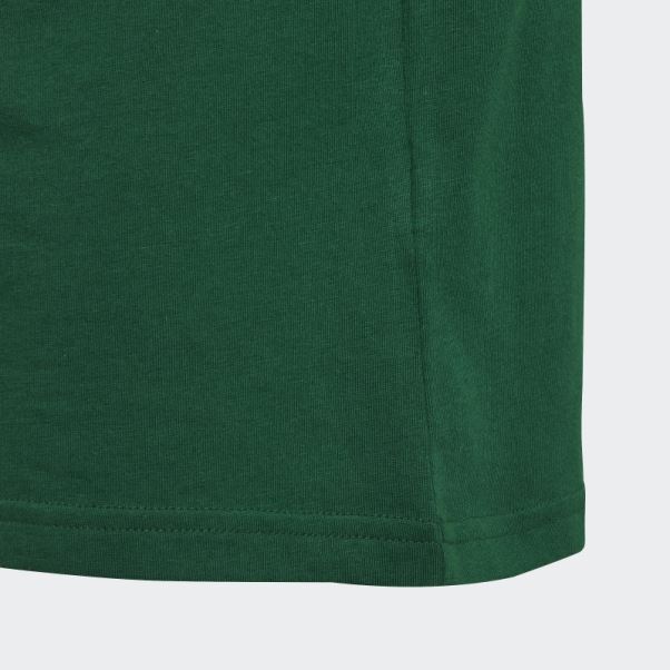 Mode Adidas Tee Trèfle Vert Foncé
