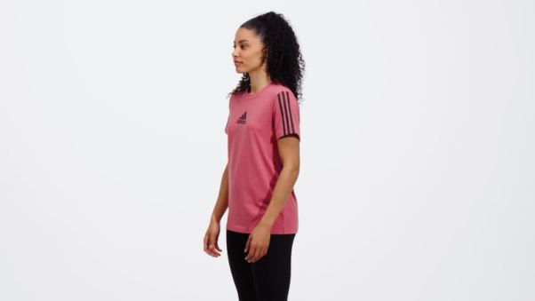 Aeroready Made For Training Coton Toucher Tee Rouge Adidas
