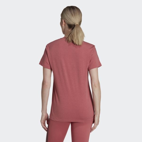 Aeroready Made For Training Coton Toucher Tee Rouge Adidas
