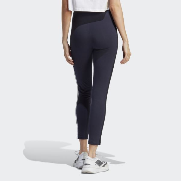 Legging Taille Haute En Coton à 3 Bandes Avec Patchs De Fleurs En Chenille Adidas Ink