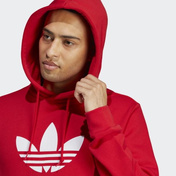 Sweat à Capuche Trèfle Adidas Scarlet Adicolor Classics
