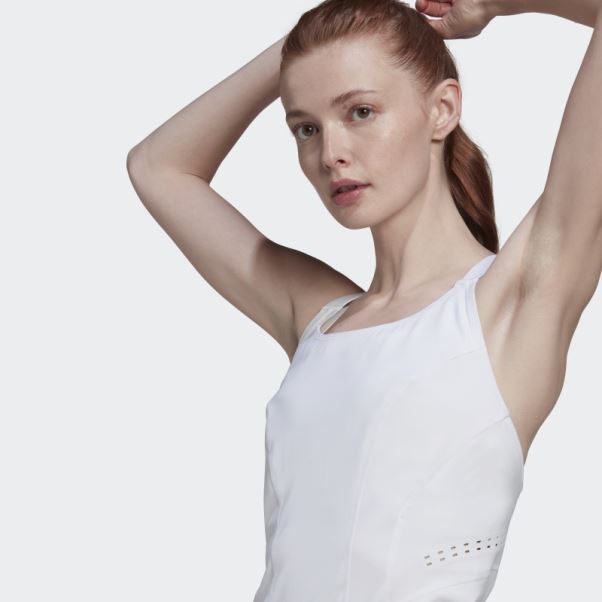 Adidas By Stella Mccartney Truepurpose Débardeur Blanc Chaud