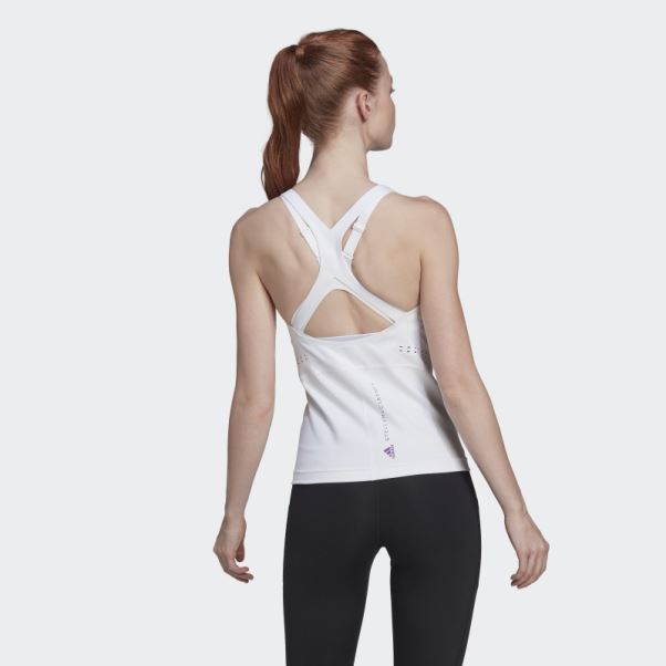Adidas By Stella Mccartney Truepurpose Débardeur Blanc Chaud