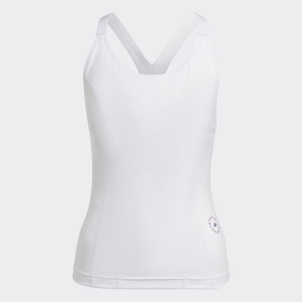Adidas By Stella Mccartney Truepurpose Débardeur Blanc Chaud
