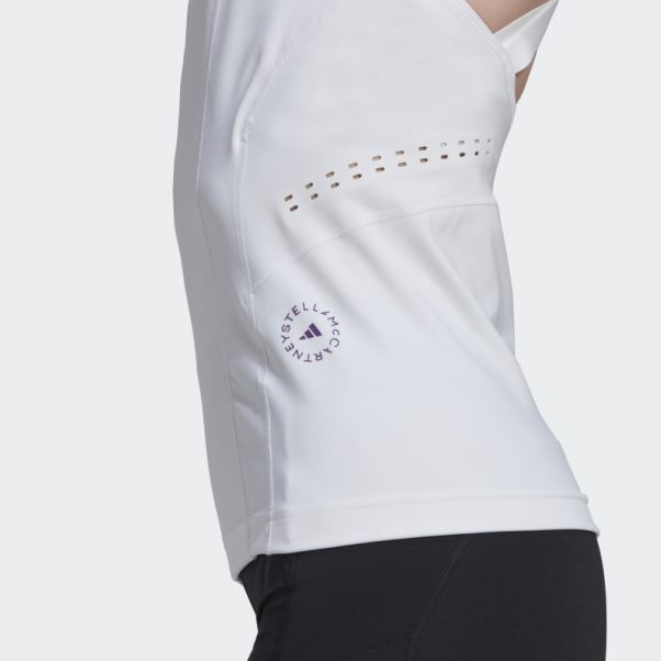 Adidas By Stella Mccartney Truepurpose Débardeur Blanc Chaud