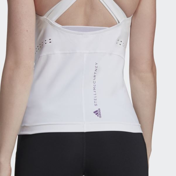 Adidas By Stella Mccartney Truepurpose Débardeur Blanc Chaud