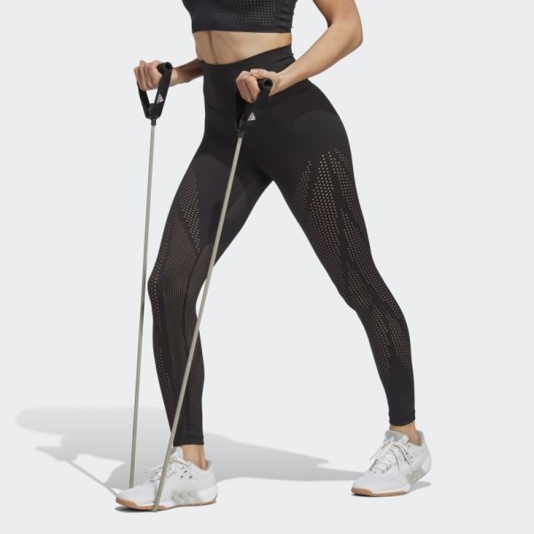 Optime Training Luxe Best Of Adidas 7/8 Leggings Noir Chaud