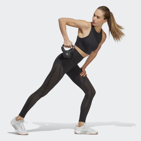 Optime Training Luxe Best Of Adidas 7/8 Leggings Noir Chaud