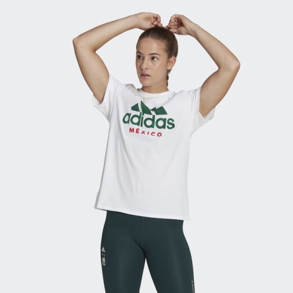 Tee Shirt Adidas Mexique Blanc
