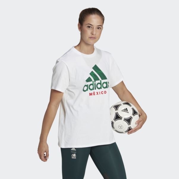 Tee Shirt Adidas Mexique Blanc