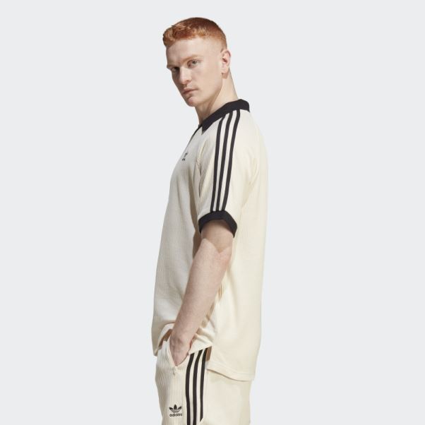 Polo Adidas Adicolor Classics Waffle Blanc