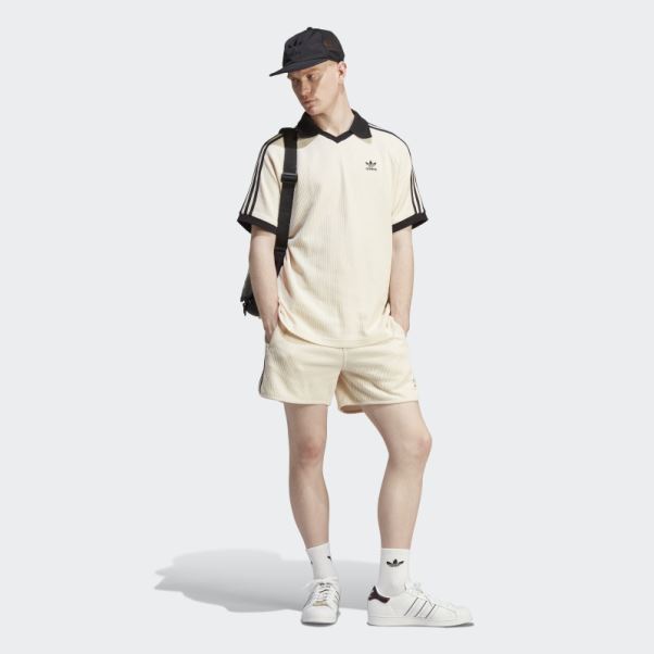 Polo Adidas Adicolor Classics Waffle Blanc