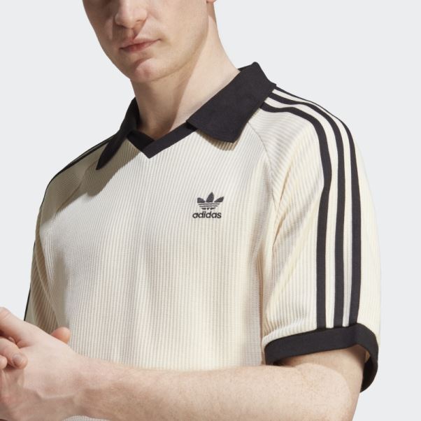 Polo Adidas Adicolor Classics Waffle Blanc