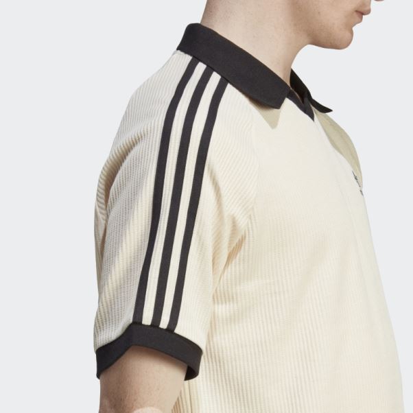 Polo Adidas Adicolor Classics Waffle Blanc