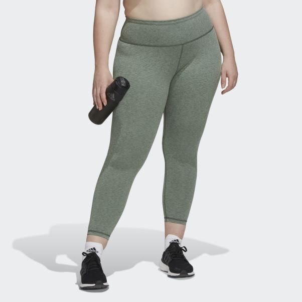 Leggings D'entraînement Optime (grande Taille) Vert Oxyde Mel Adidas