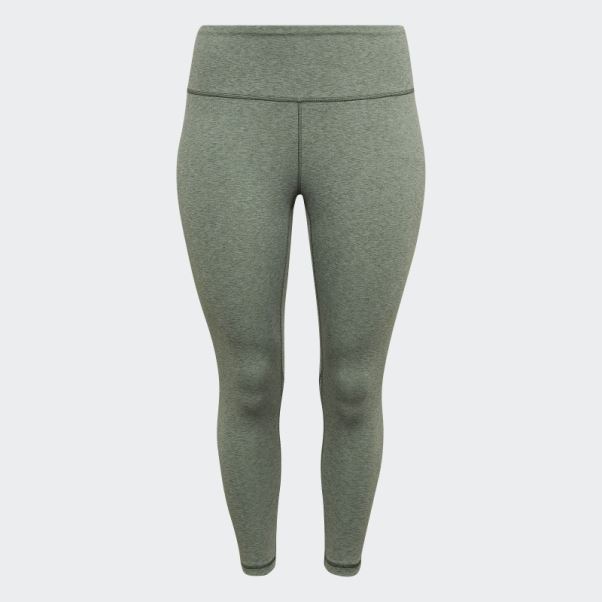 Leggings D'entraînement Optime (grande Taille) Vert Oxyde Mel Adidas