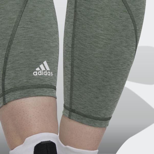 Leggings D'entraînement Optime (grande Taille) Vert Oxyde Mel Adidas