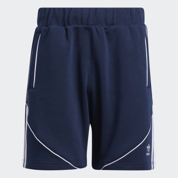 Adidas Short Bleu Marine En Polaire Sst