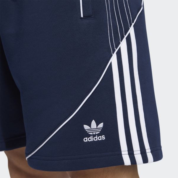 Adidas Short Bleu Marine En Polaire Sst
