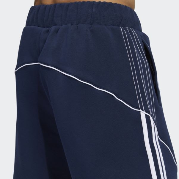 Adidas Short Bleu Marine En Polaire Sst