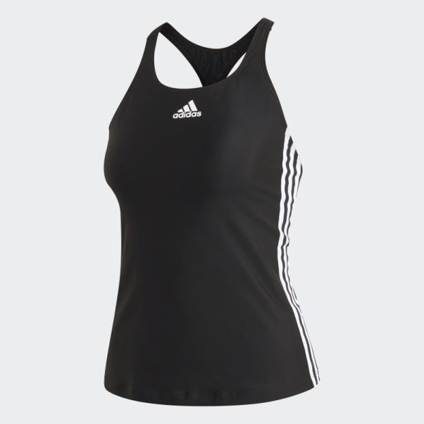 Noir Chaud Adidas Sh3.ro Classique 3-stripes Tankini Top